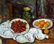 Paul Cezanne Cherries and Peaches Sweden oil painting reproduction